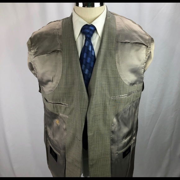 Hart Schaffner Marx Men's Beige Blazer 44R - Picture 7 of 8